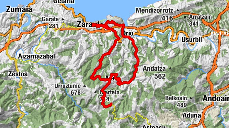 Zelai Ondo plaza - Zarautz - San Paulo Ermita