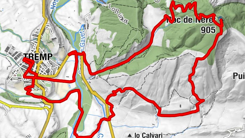 Estació de Tremp - Tremp - Roc de Neret - Sant Bartomeu