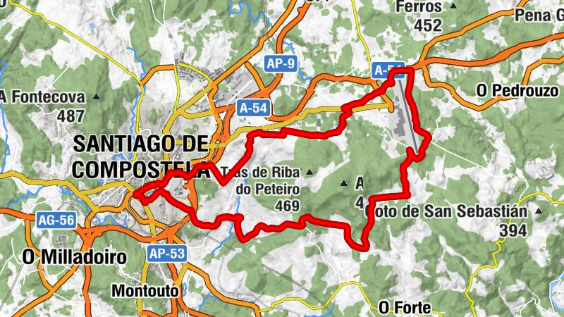 Santiago de Compostela - San Marcos - O Coto dos Olmos - A Chousa da Costa