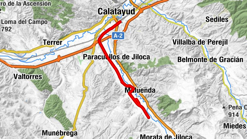 Calatayud - Los Cuencos - El Molinillo - El Chorro