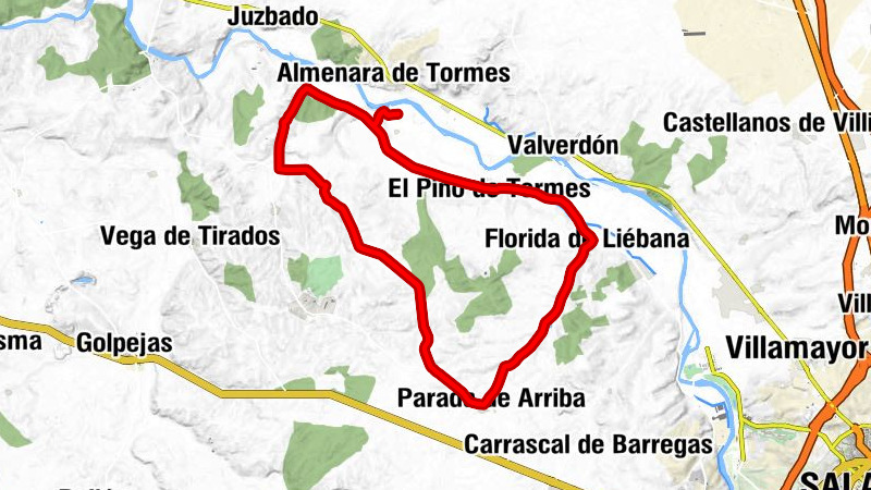San Pedro del Valle - Carrascal de Velambélez - Zarapicos - El Pino de Tormes