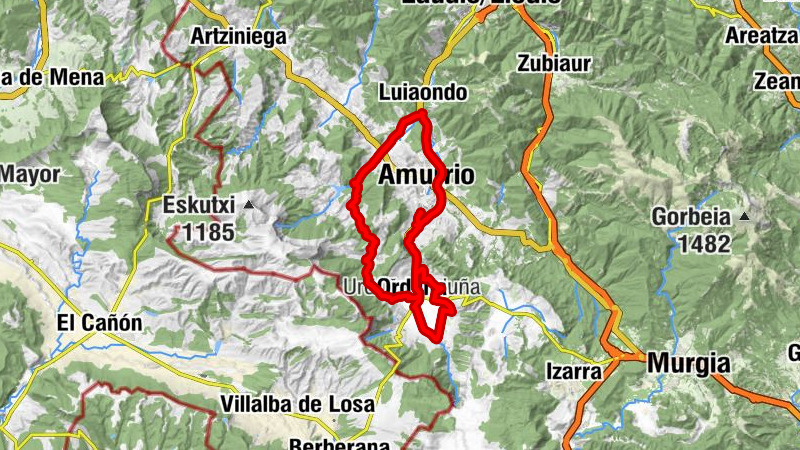 Iñarratxu - Amurrio - Markijana - Santuario Nª Señora de la Antigua