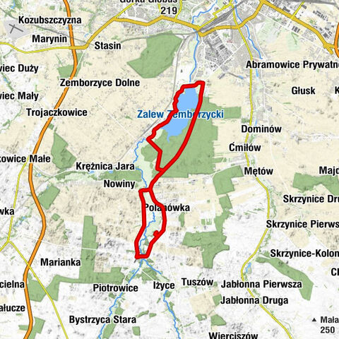 Żabia Wola - Polanówka - Prawiedniki - Zajazd Katarzyna