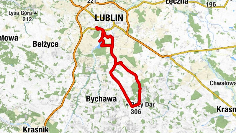 Rynek - Kościół pw. Matki Bożej Częstochowskiej w Chmielu - Kościół pw. Świętego Wawrzyńca w Czerniejowie - Krzczonów-Wójtostwo