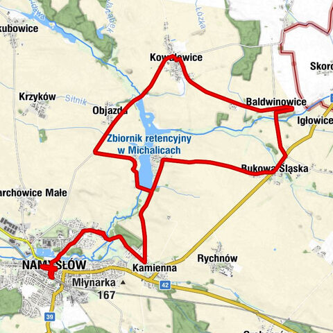 Namysłów - Kościół pw. Świętego Jakuba Starszego - Kościół pw. Świętej Trójcy - Kaplica pw. Przenajświętszej Krwi Chrystusa