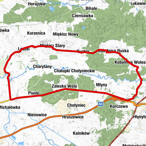 Łazy - Cerkiew Opieki Matki Bożej w Miękiszu Starym - Kościół filialny pw. Miłosierdzia Bożego - Kościół pw. Trójcy Przenajświętszej w Potoku Jaworowskim