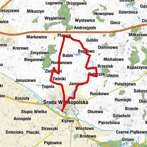 Środa Wielkopolska Wąskotorowa - Kościół pw. Najświętszego Serca Jezusa - kaplica cmentarna - Kościół pw. św. Wawrzyńca w Mącznikach