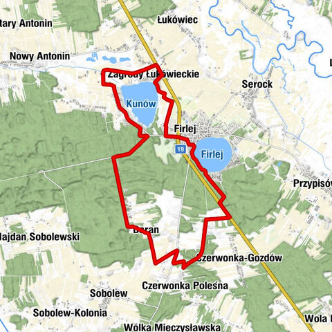 Czerwonka-Gozdów - Czerwonka Mała - Kościół pw. Przemienienia Pańskiego - Firlej
