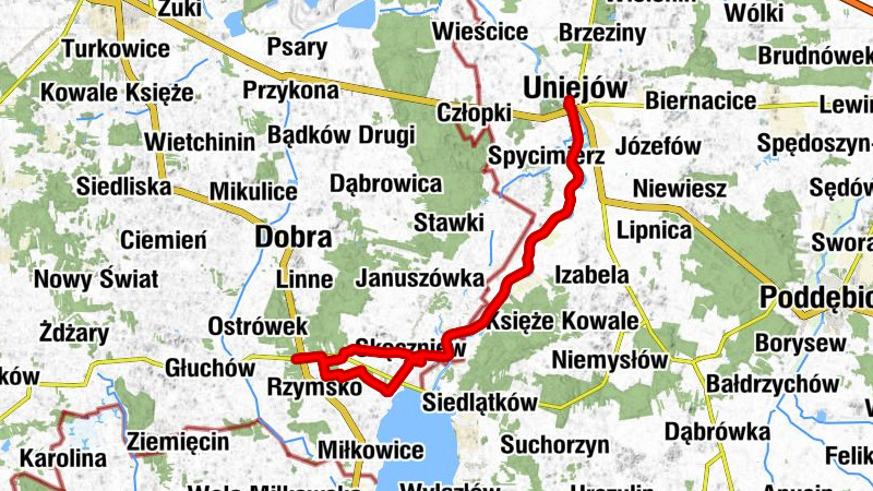 Zajazd Zapiecek - Dąbrowa - Zborów - Uniejów