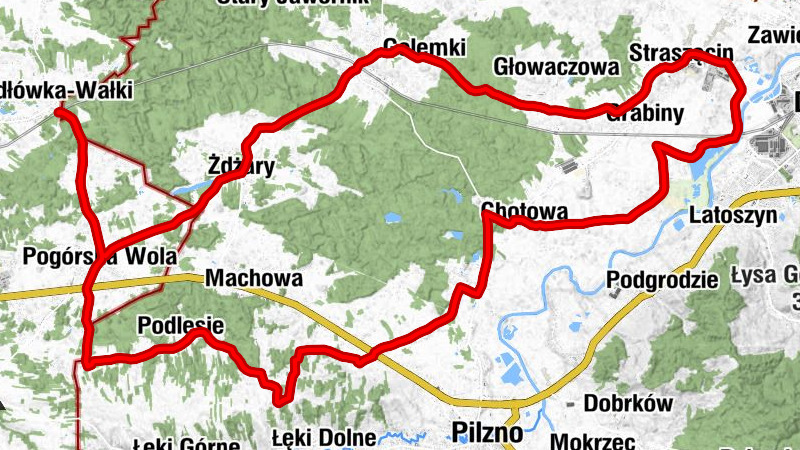 Jodłówka-Wałki - Kościół św. Józefa Oblubieńca Najświętszej Maryi Panny w Pogórskiej Woli - Kaplica pw. Miłosierdzia Bożego - Kościół pw. Matki Bożej Nieustającej Pomocy