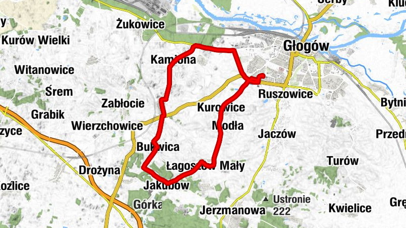 Kopernik - Głogów - Kamiona - Nielubia