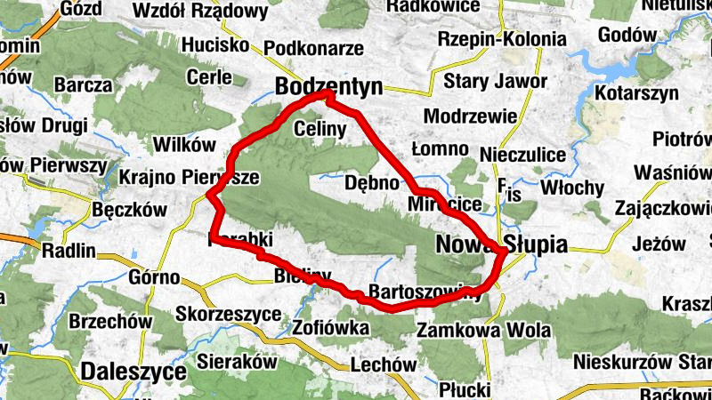 Nowa Słupia - Radoszów - Kaplica rekolekcyjna - Bodzentyn