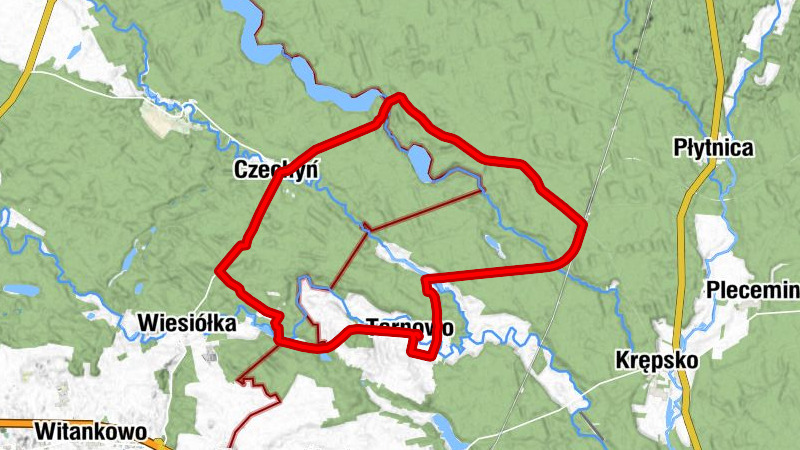 Rybi Puzon - Tarnowo - Dobrzyca Leśna - Czechyń