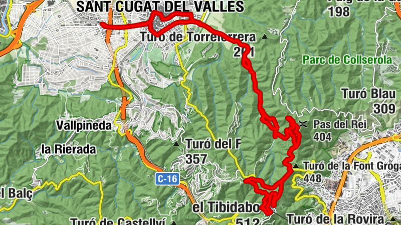 Vermuteca - Turó del Maltall de Magarola - el Tibidabo - Turó de Miralluna