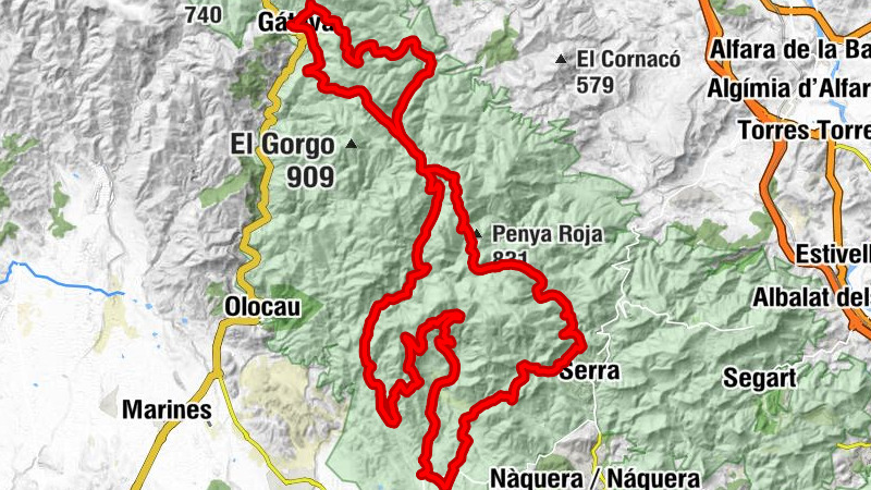 Serra - Pico de Tristán - la Buitrera - la Bassa dels Ganados