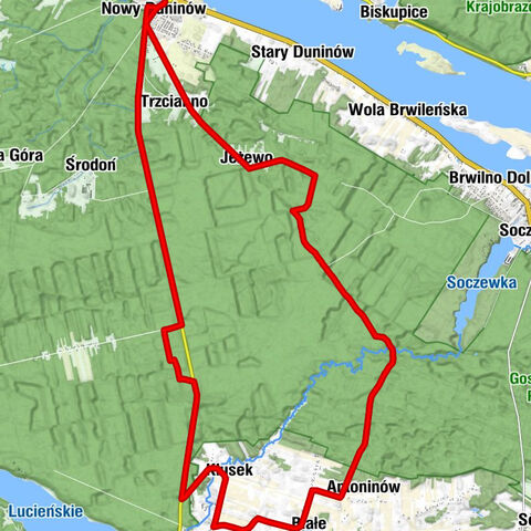Nowy Duninów - Ruda - Klusek - Murowanka-Leśniczówka