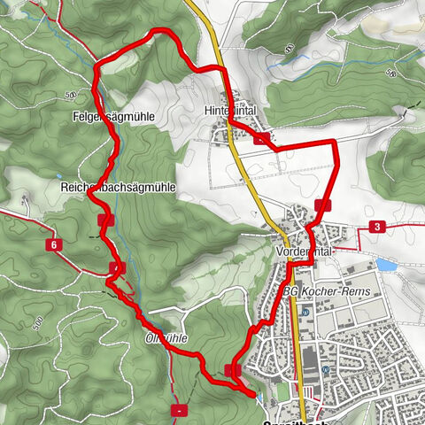 Wanderung auf dem Hafentalweg bei Spraitbach