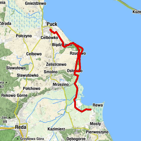 Puck - Błądzikowo - Rzucewo