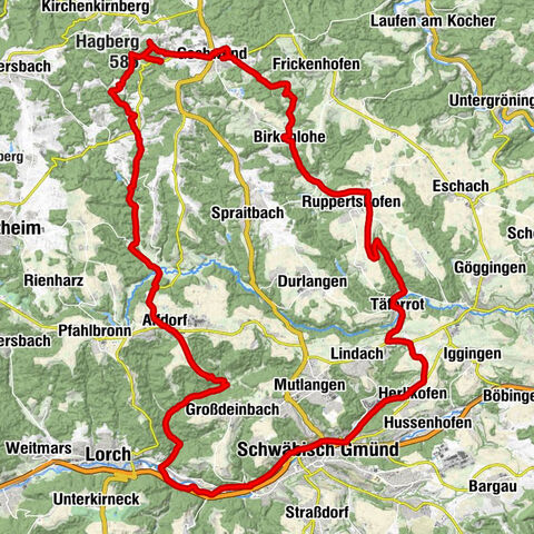 Zum Hagbergturm und ins Siebenmühlental