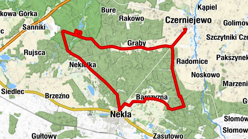 Czerniejewo - Osiedle Zacisze - Graby - Nekla
