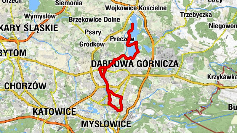 Sosnowiec Dańdówka - Kościół pw. Świętego Jacka - Karczma Monika - Sosnowiec