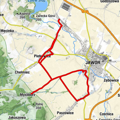 Stary Jawor - Piotrowice - Amber - Jawor