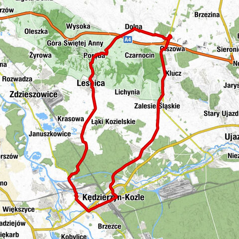 powiat strzelecki - Kościół parafialny pw. Trójcy Świętej - Kościół parafialny pw. Matki Bożej Bolesnej - Zalesie Śląskie
