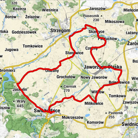 Świebodzice - Kościół filialny św. Jadwigi w Szymanowie - Kościół pw. Błogosławionej Marii Karłowskiej - Kościół pw. Niepokalanego Poczęcia