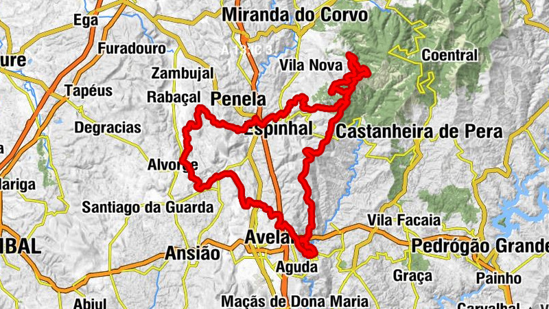 São Miguel, Santa Eufémia e Rabaçal - Castelo do Rabaçal - Relva de Tábuas - Ponte do Espinhal