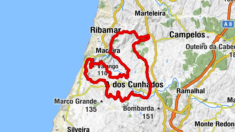 Vimeiro - Casal Martingil - A dos Cunhados - Maceira