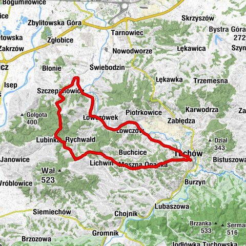 Tuchów - Osiedle Centrum - Wał Rychwałdzki