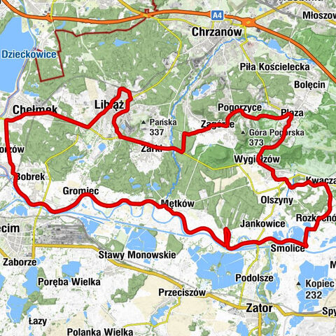 Libiąż - Kaplica pw. Matki Bożej Fatimskiej - Kościół pw. Podwyższenia Krzyża Świętego w Płazie - Góra Podgórska