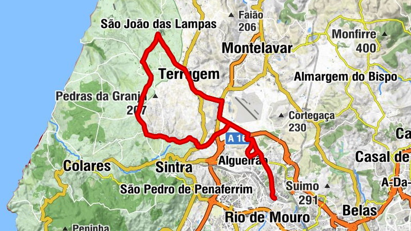 Rio de Mouro - Igreja de São José - Igreja de São João Degolado - Capela de São Sebastião