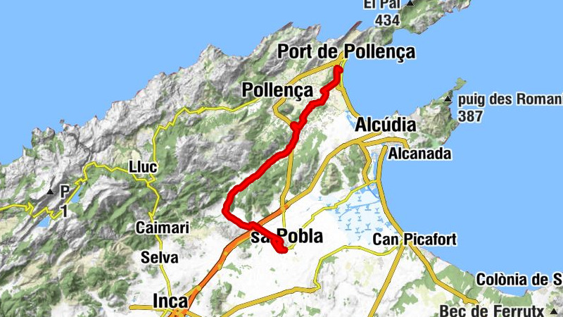 Port de Pollença - Can Bou Ros - Can Llompart - sa Pobla
