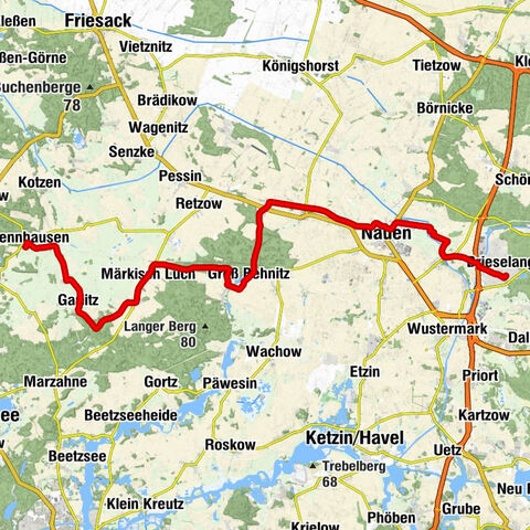 Nennhausen - Nauen - Brieselang