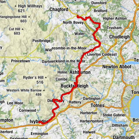 Ivybridge - Willmead Tor - Blackingstone Rock - Moretonhampstead
