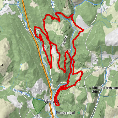 Ganllwyd - Pistyll Cain - Rhaeadr Mawddach