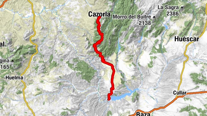 Cazorla - Collado Zamora - Viso de la Nava - Cuevas del Campo