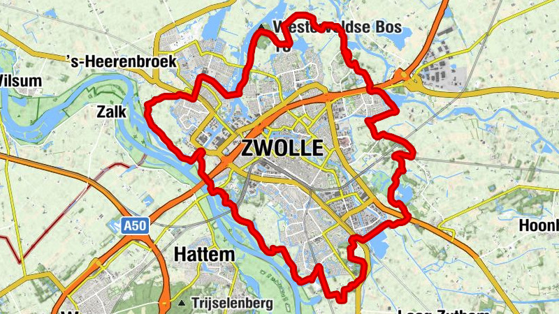Zwolle - Oldeneel - De Agnietenberg - Katerveer
