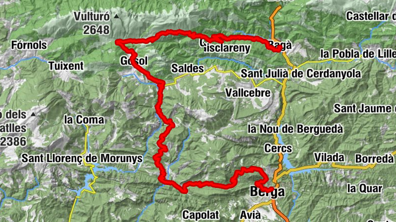 Cafeteria Avenida - Turó de la Coromina - Tossal de les Forques - Berga