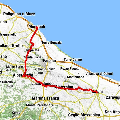 Monopoli - Chiesa di Santa Lucía - Chiesa Madonna della Greca - Ostuni