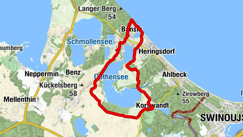 Bansin - Gothen - Seehof - Krückenberg