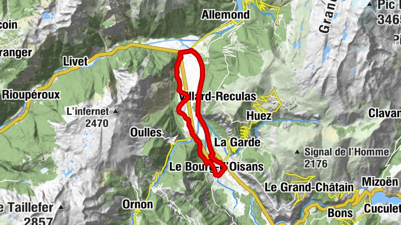 Le Bourg-d'Oisans - Le Rat - Fond des Roches - Petit Vernay