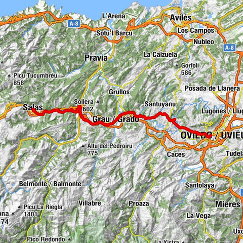 Oviedo / Uviéu - Ermita de la Virgen de Fátima - Iglesia de San Pedro de Grado - Salas