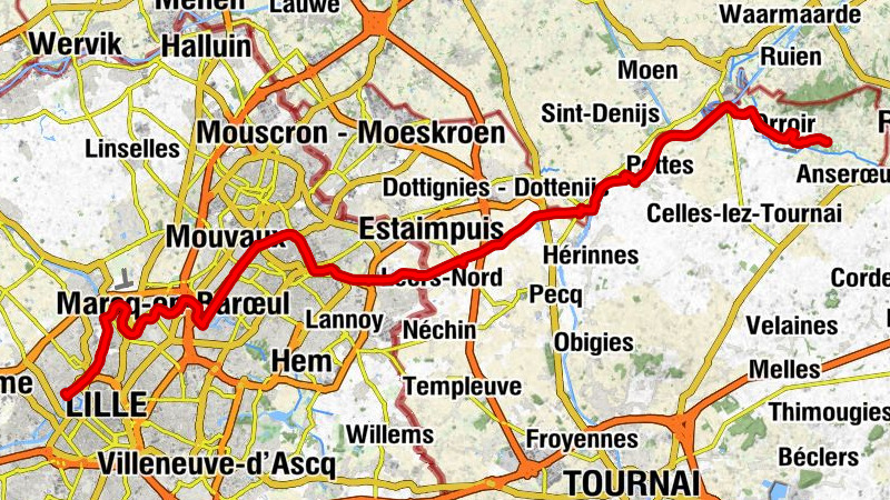 Le Champ de Courses - Église Saint-Martin - Église Saint-Bavon - Mont-de-l'Enclus