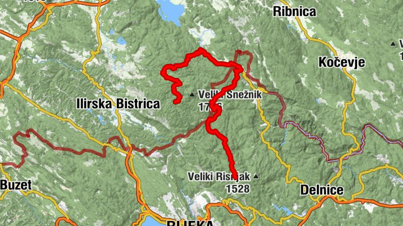 Planinski dom na Sviščakih - Mašun - Paravićeva miza - Veliki dom "Platak"