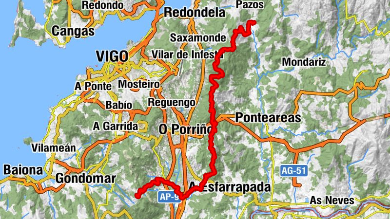 Restaurante A Lonquexa - Faro de Budiño - Capilla de San Sebastián de Sequeiros - O Pousiño