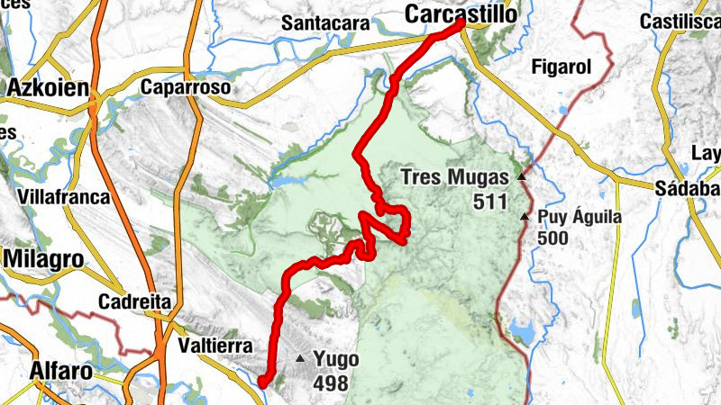 Deportivo - Punta de la Estroza - Ermita de San Miguel - Bárdenas