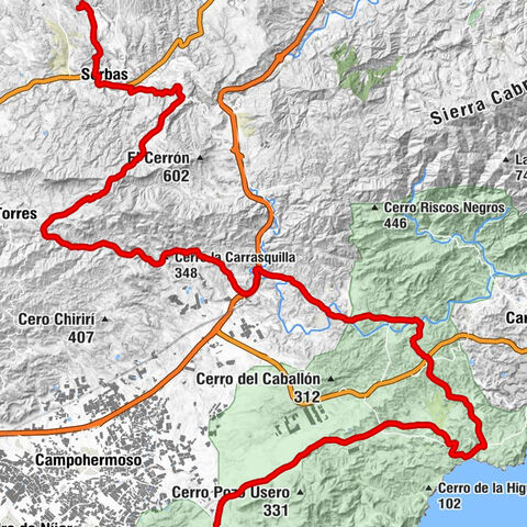 Fernán Pérez - Collado de Almería - Cerro la Carrasquilla - Góchar