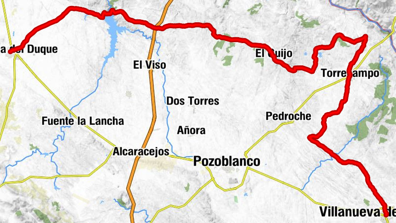 Villanueva de Córdoba - Torrecampo - El Guijo - Hinojosa del Duque